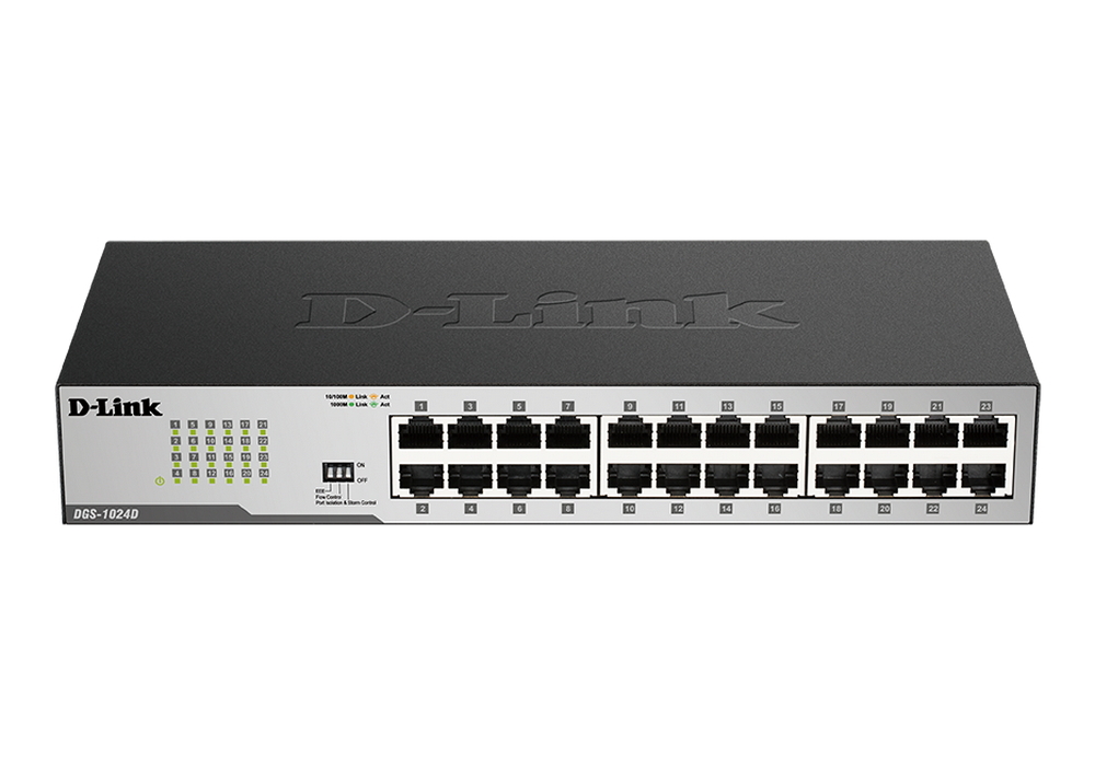 Cumpara  Rețea cu fir - 24-ports 10/100/1000Mbps Switch D-Link 