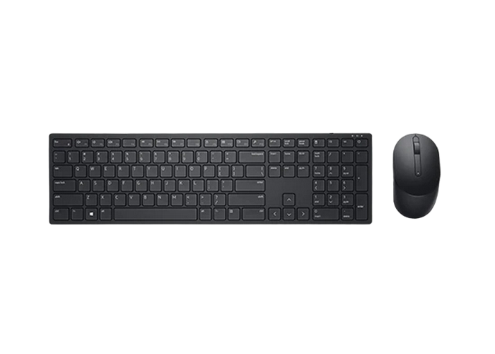 Wireless Keyboard & Mouse Dell KM5221W, Multimedia keys, 2.4Ghz, Russian, Black