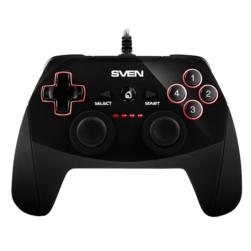 Cumpara  Console de jocuri - Gamepad SVEN GC-250, 4 axes, D-Pad, 2 mini jo..