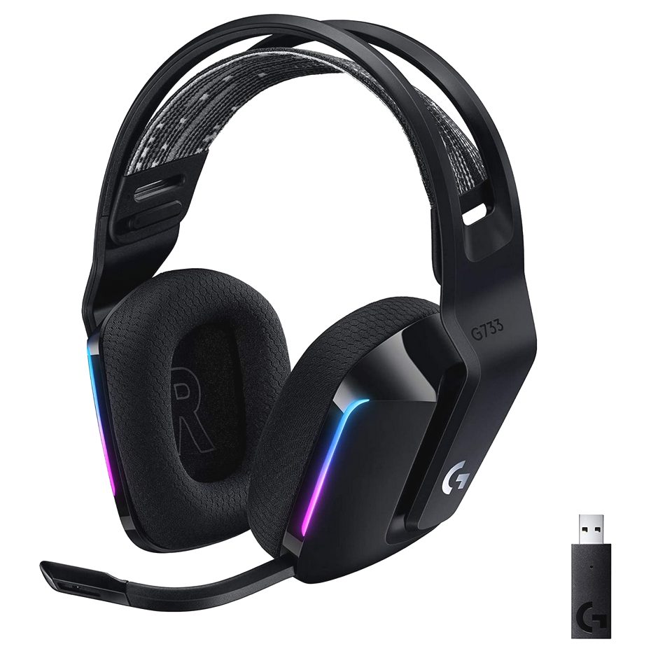 Gaming Wireless Headset Logitech G733, 40mm d..