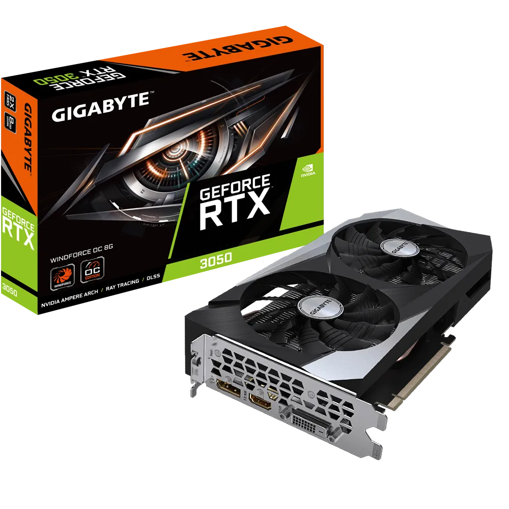 VGA Gigabyte RTX3050 8GB GDDR6 Wind..