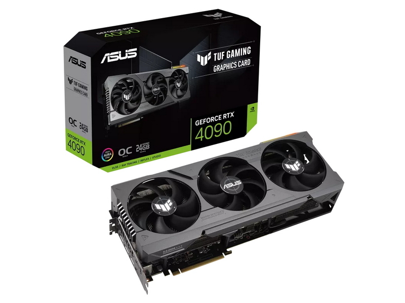 Видеокарта ASUS TUF-RTX4090-O24G-GAMING, 24 ГБ GDDR6X 384бит (TUF-RTX4090-O24G-GAMING)