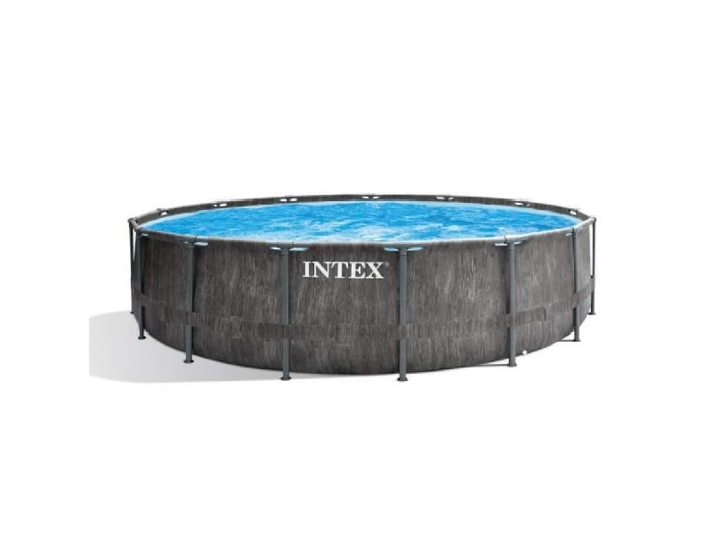 Cumpara  Piscine și accesorii - Intex 26742 Piscina Сadru Metal PREMIUM GREYW..
