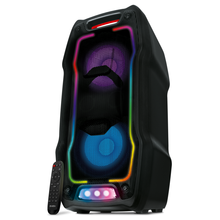 Partybox SVEN "PS-730" 100W, TWS, Bluetooth, FM, USB, microSD, LED-display, 4400mA*h