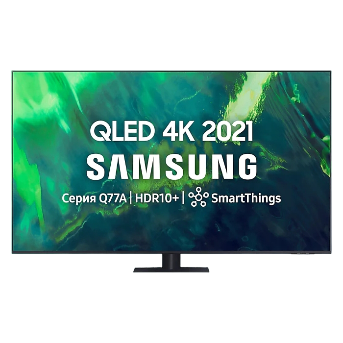 75" LED TV Samsung QE75Q77AAUXUA, Black (3840x2160 UHD, SMART TV, PQI 3400Hz, DVB-T/T2/C/S2)