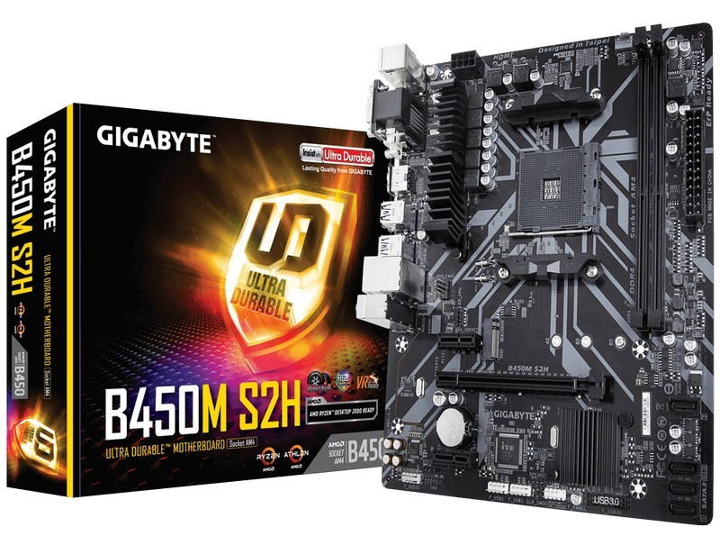 Cumpara  Plăci de bază - MB AM4 Gigabyte B450M S2H 1.0  mATX..