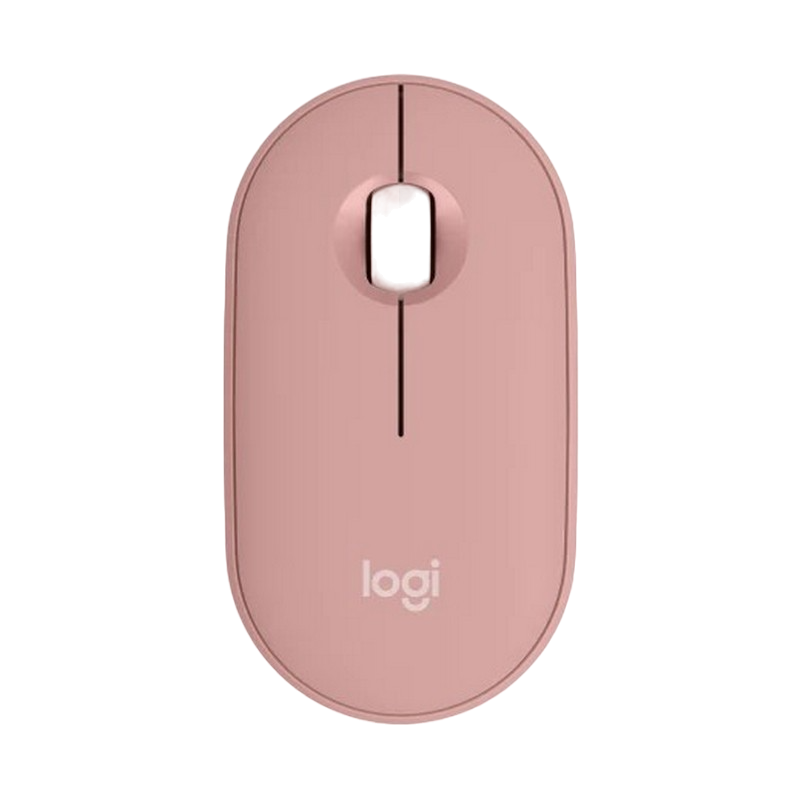 Wireless Mouse Logitech M350S, 400-4000 dpi, 3 buttons, Slim, Silent, 76g, BT, 1xAA, Rose