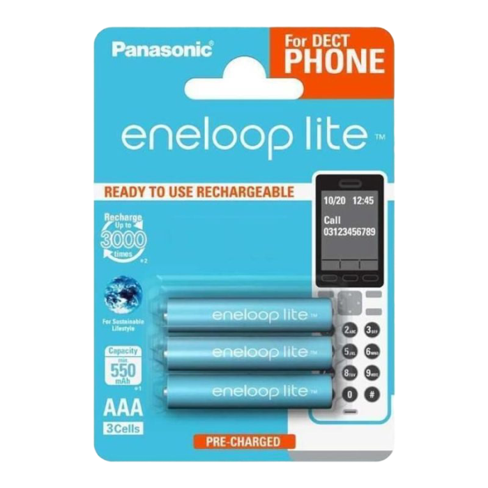 Cumpara  Батарейки - AAA  Eneloop  Lite 550mAh, Blister*3, Panason..