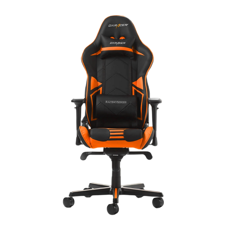 Gaming Chair DXRacer Racing GC-R131-NO, Black/Orange, User max loadt up to 150kg / height 165-195cm