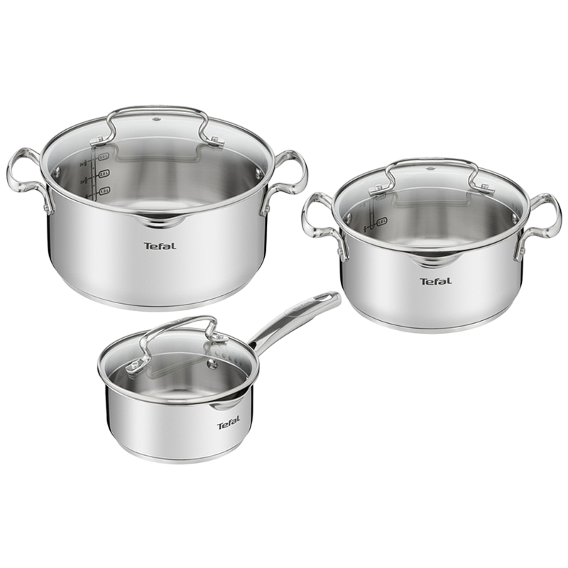Набор посуды Tefal G719S674, Нержавеющая сталь