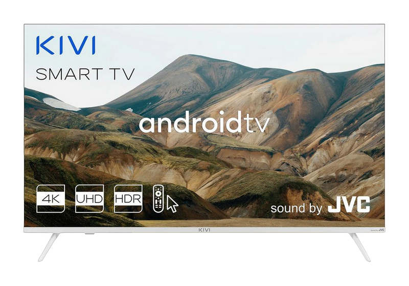 55" LED SMART TV KIVI 55U790LW, Real 4K, 3840x2160, Android TV, White