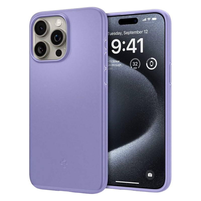 Spigen iPhone 15, Thin Fit, Iris Purple
