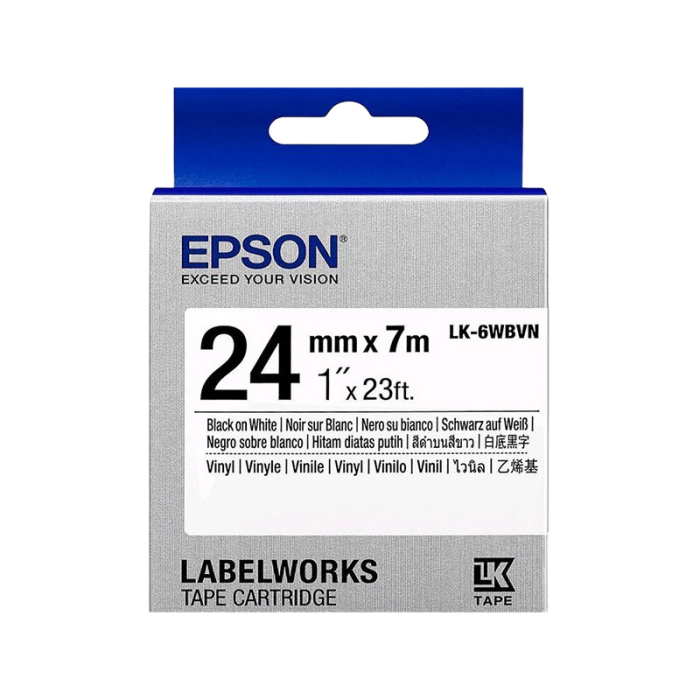 Cumpara  Imprimare și scanare - Tape Cartridge EPSON LK-6WBVN; 24mm/7m Vinyl,..