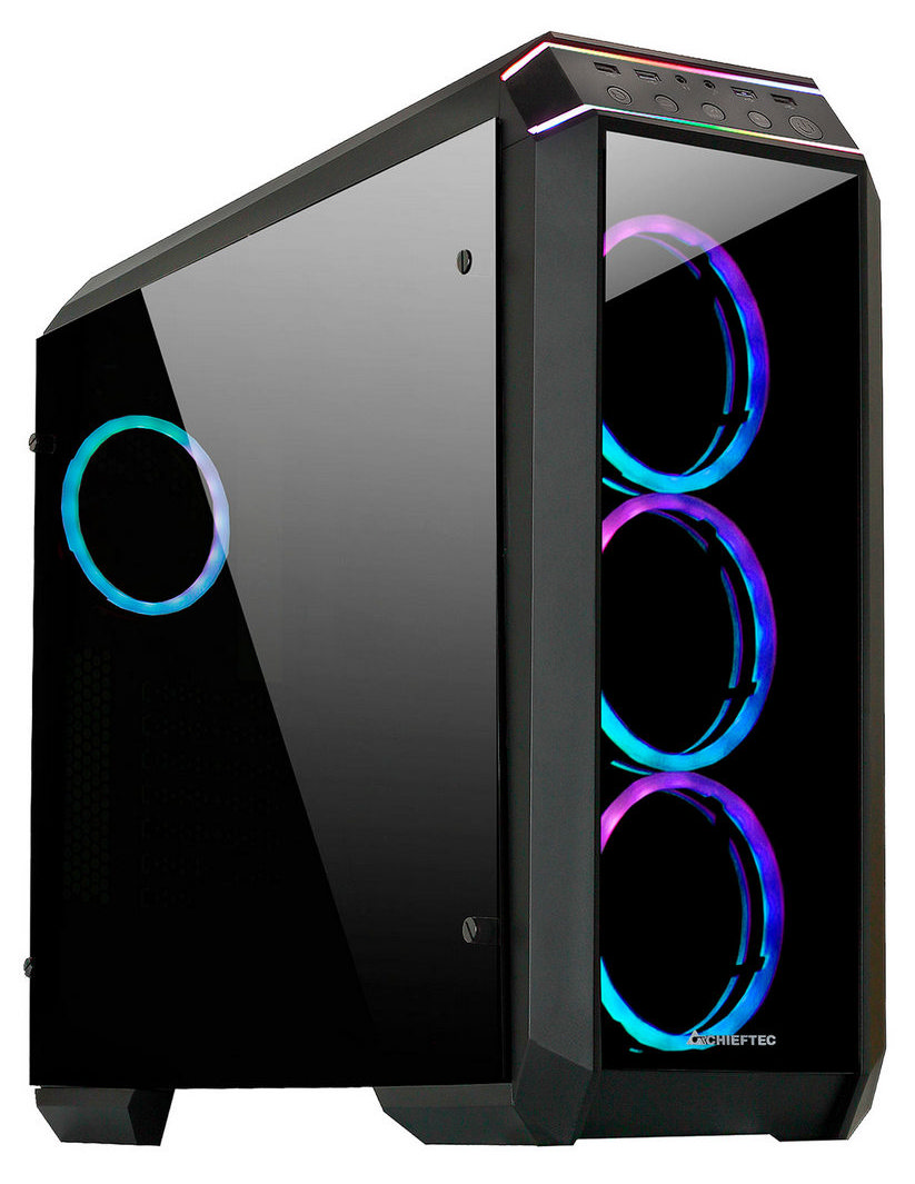 Компьютерный корпус Chieftec GP-02B-OP, Midi-Tower, ATX, Чёрный