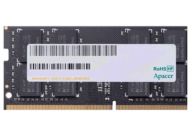 16GB DDR4-  2666MHz  SODIMM  Apacer PC21300, CL19, 260pin DIMM 1.2V