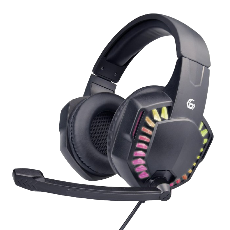 Gaming Headset GMB GHS-06, 40mm driver, 20-20000Hz, 32 Ohm, 105 db, 0.370g, 3.5mm, Black
