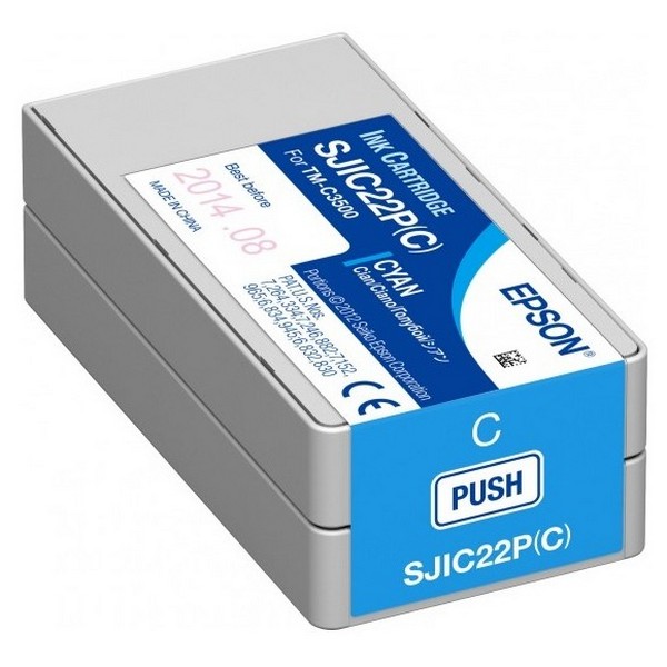 Ink Cartridge Epson SJIC22P(C), for TM-C3500