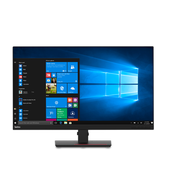 31,5" Монитор Lenovo T32h-20, IPS 2560x1440 WQHD, Чёрный