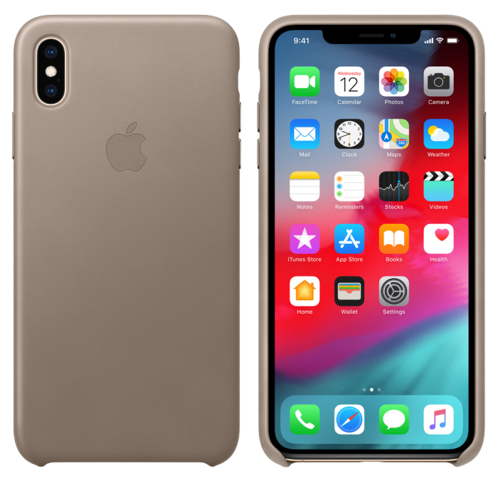 Original iPhone XS Leather Case, Ta..