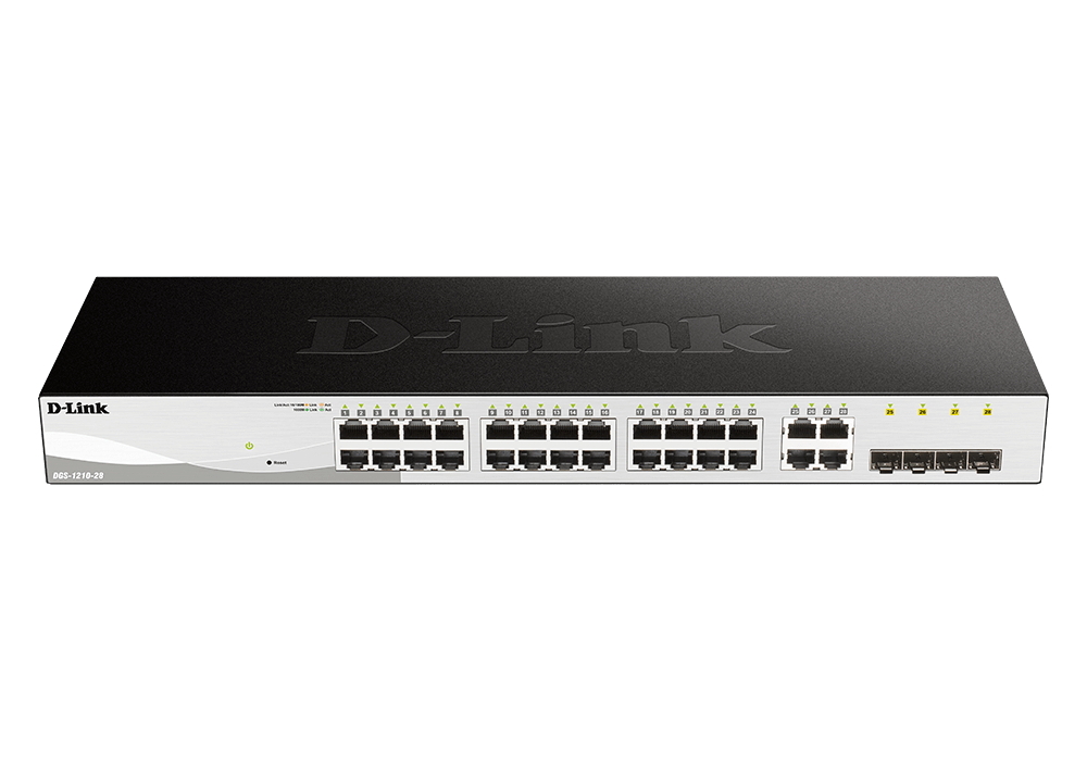 Cumpara  Rețea cu fir - 24-port 10/100/1000BASE-T, D-Link DGS-1210-28..