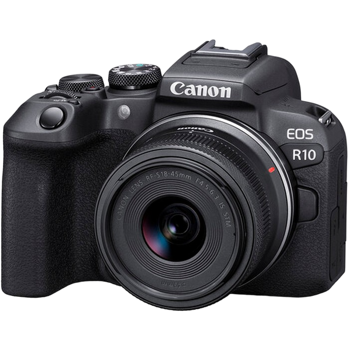 DC Canon EOS R10 Black & RF-S 18-45mm f/4.5-6..