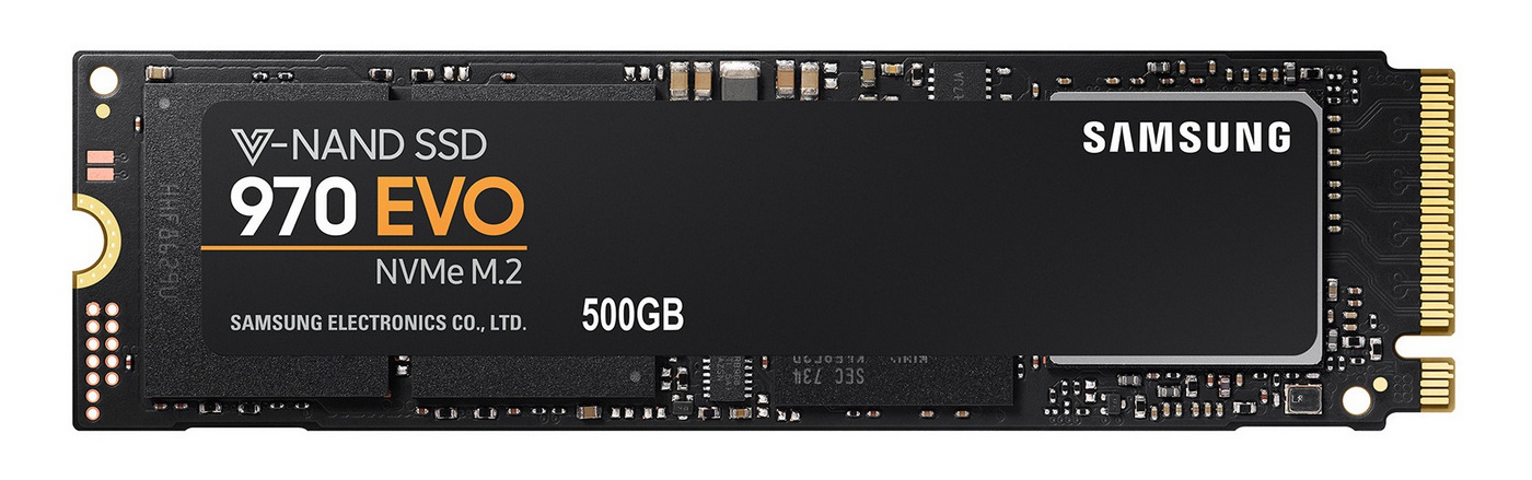 .M.2 NVMe SSD  500GB  Samsung  970 EVO  [PCIe 3.0 x4, R/W:3400/2300MB/s, 370/450K IOPS, Phx, TLC]