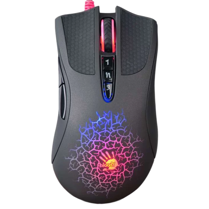 Gaming Mouse Bloody A90, 100-6200 dpi, 8 buttons, 220 IPS, 30G, Ergonomic, LK SW, X'Glide, Onboard M