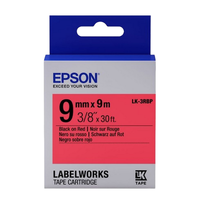 Cumpara  Cartușe de panglică pentru imprimarea autocolantelor - Tape Cartridge EPSON LK3RBP; 9mm/9m Pastel, B..