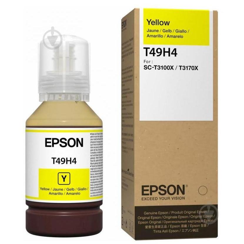 Контейнер с чернилами Epson T49H, C13T49H400, Желтый