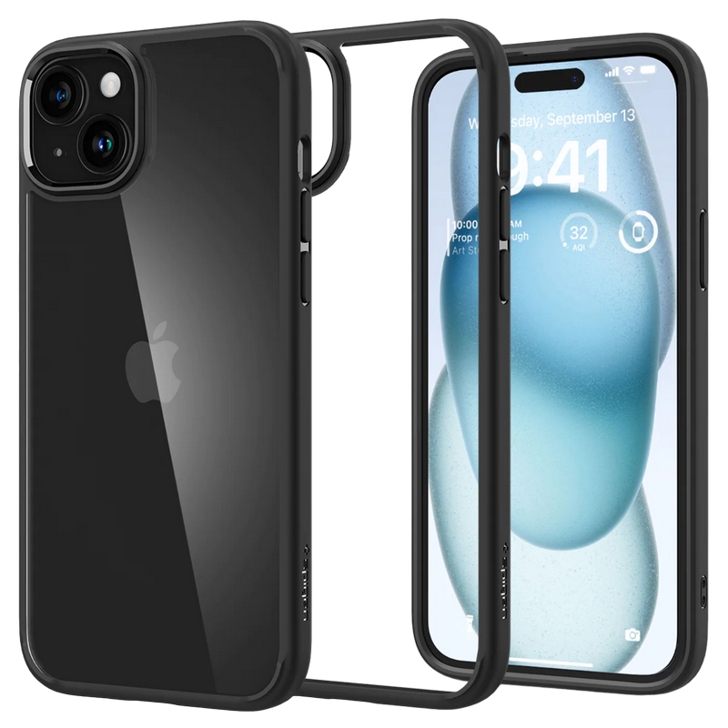 Spigen iPhone 15, Ultra Hybrid, Matte Black