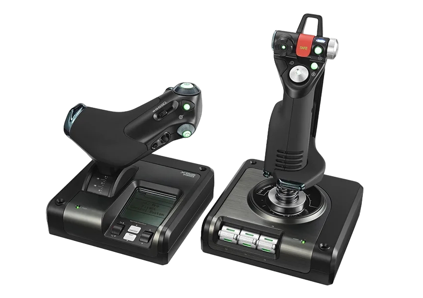 Joystick Logitech G X52 Pro HOTAS, Throttle and Stick Simulation Controller