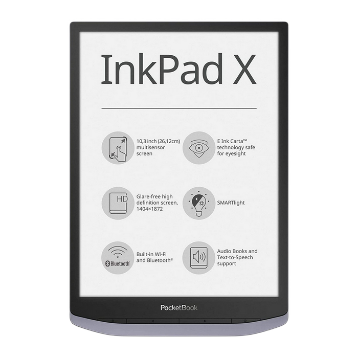 Cumpara  Cărți electronice - PocketBook InkPad X, Metallic Grey, 10
