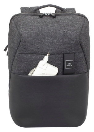 Backpack Rivacase 8861, for Laptop 15,6" & City bags, Black Melange