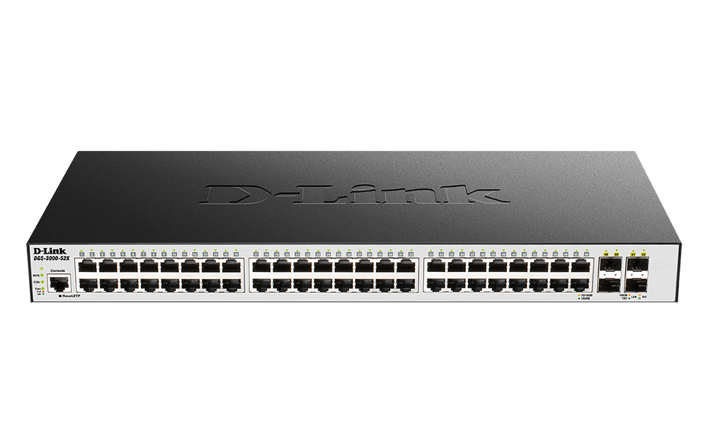 Cumpara  Echipamente de rețea - 48-port 10/100/1000BASE-T, 4x1000Base-X SFP D..