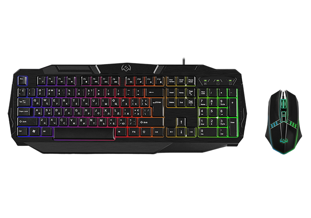 Клавиатура и мышь SVEN GS-9100, Проводное, Чёрный