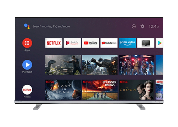 55" LED SMART TV TOSHIBA 55UA4B63DG, 4K HDR, 3840 x 2160, Android TV, Black