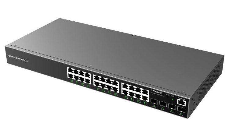 24-port Gigabit Managed PoE Switch, Grandstre..