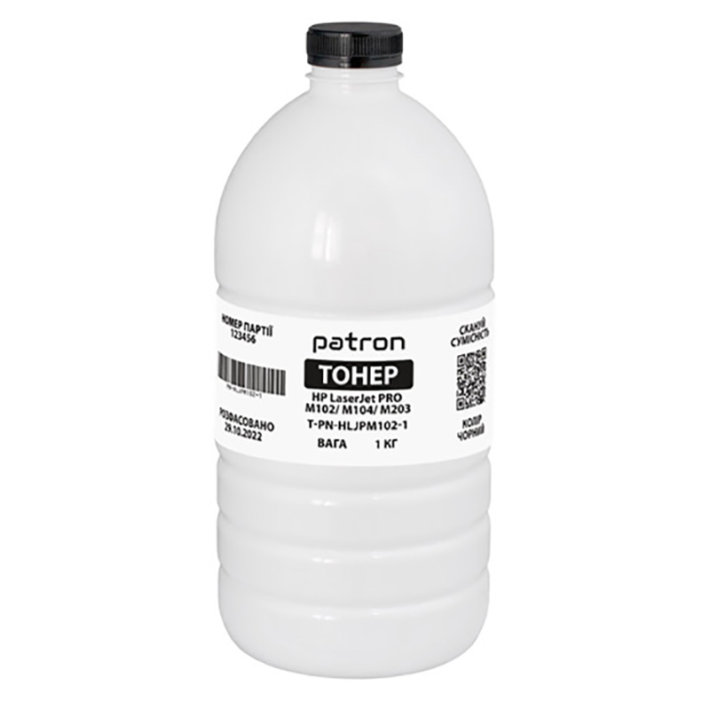 Toner for HP m102/m203 1 kg bottle Patron