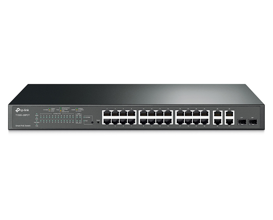 24-Port 10/100Mbps + 4xGbE JetStream Smart Po..