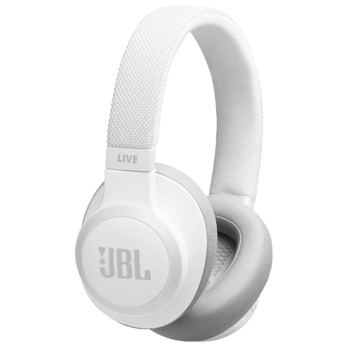 Headphones  Bluetooth  JBL LIVE650BTNC White, On-ear, active noise-cancelling