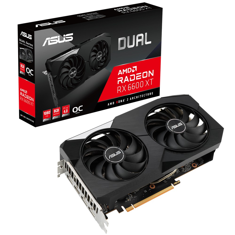 VGA ASUS Radeon RX 6600 XT 8GB GDDR6 Dual OC ..