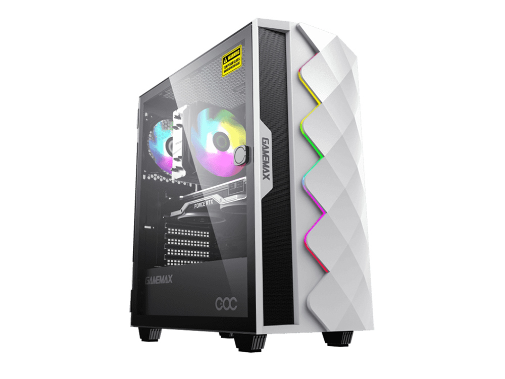 Cumpara  Carcase de calculator - Case ATX GAMEMAX Diamond COC, 1x120mm ARGB, 1..
