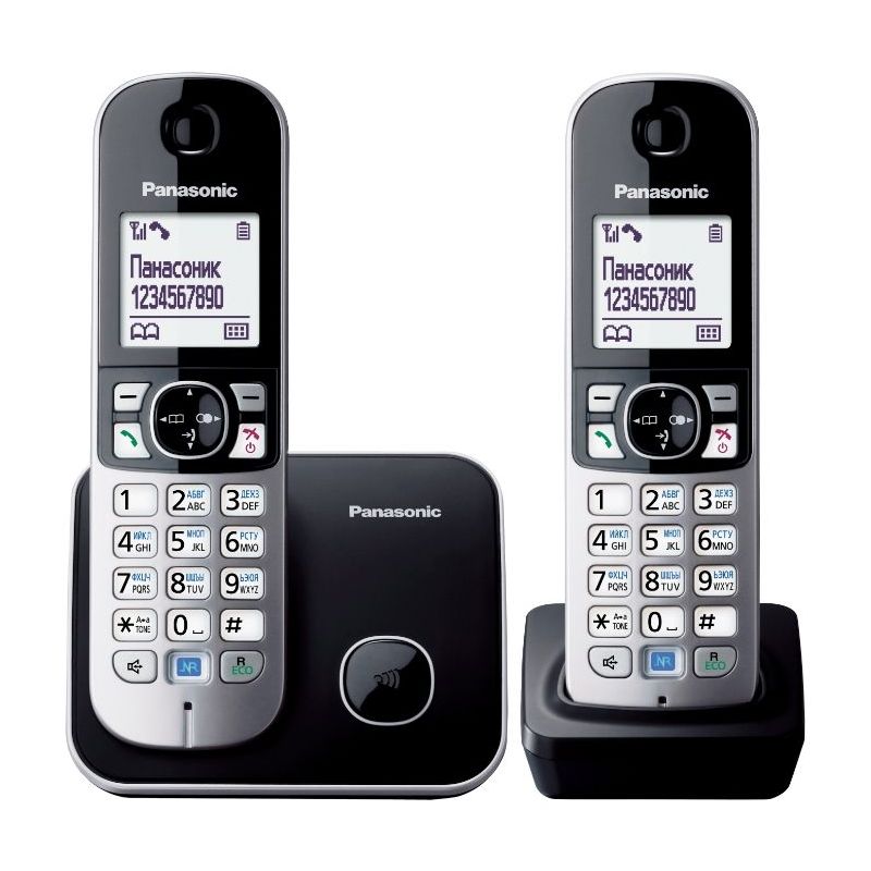 DECT Panasonic KX-TG6812UAB, Black..