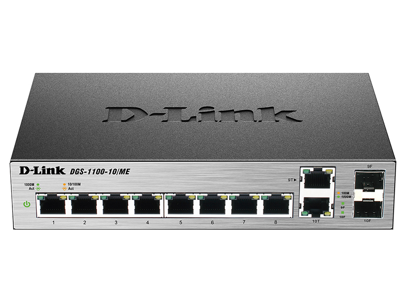 Cumpara  Rețea cu fir - 8-port 8*1GBASE-T Managed, D-Link DGS-1100-10..