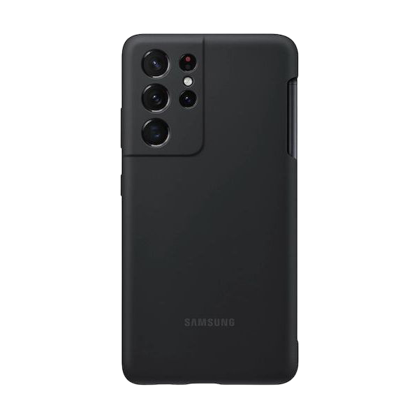 Чехол Samsung Galaxy S21 Ultra Silicone Cover with S-Pen, Чёрный