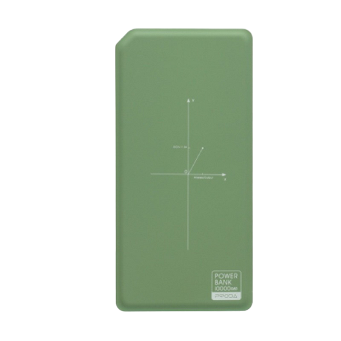 Wireless Power Bank Proda Chicon 10000mAh, Green