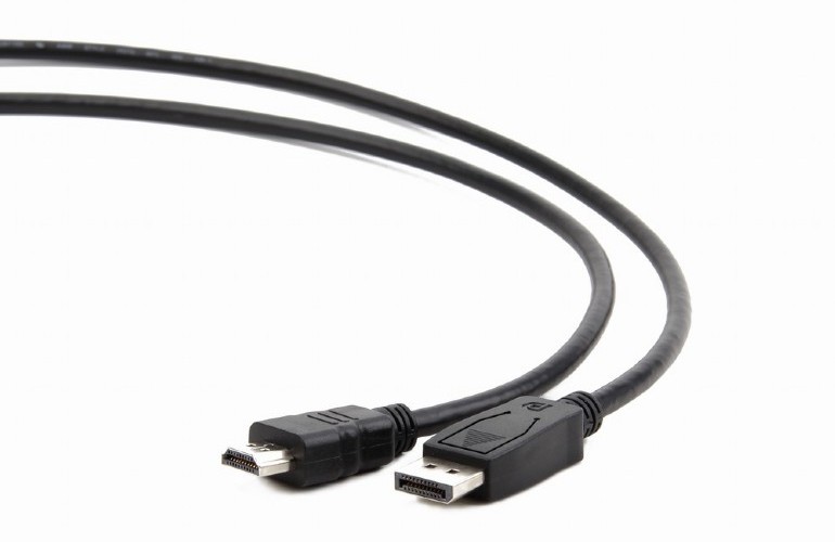 Видеокабель Cablexpert CC-DP-HDMI-6, DisplayPort (M) - HDMI (F), 1,8м, Чёрный