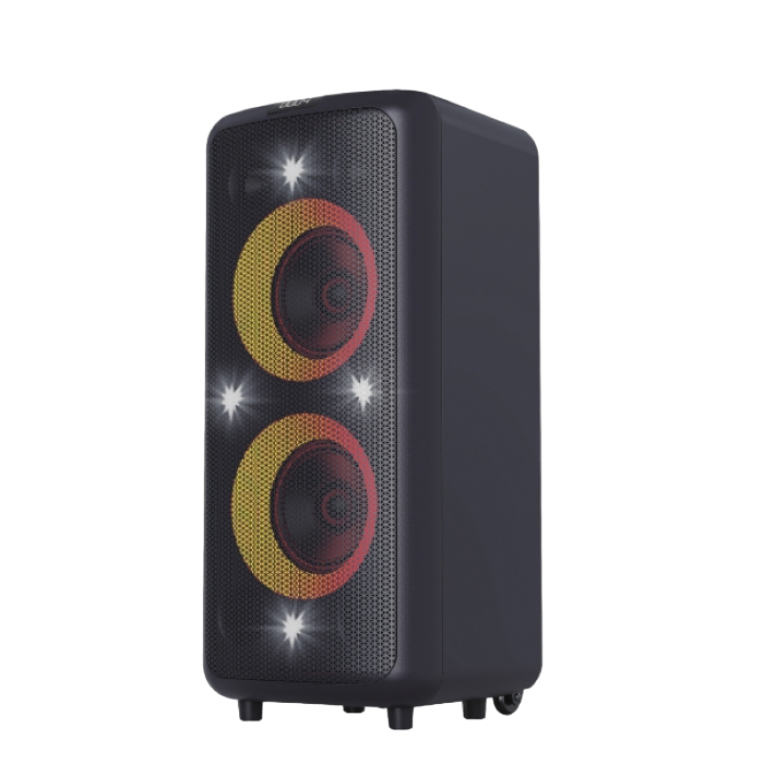 Portable Audio System F&D PA300, 80W, 11.1V/8000mAh, IPX4, TWS, Bluetooth/USB/AUX, 1*Wireless mic
