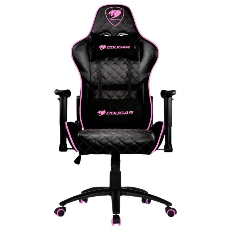 Игровое кресло Cougar Armor One, ПВХ Кожа, Черный/Розовый