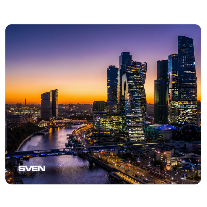 Cumpara  Pernuțe pentru mouse - Mouse Pad SVEN MP-03 City, 220 x 180 x2 mm, F..
